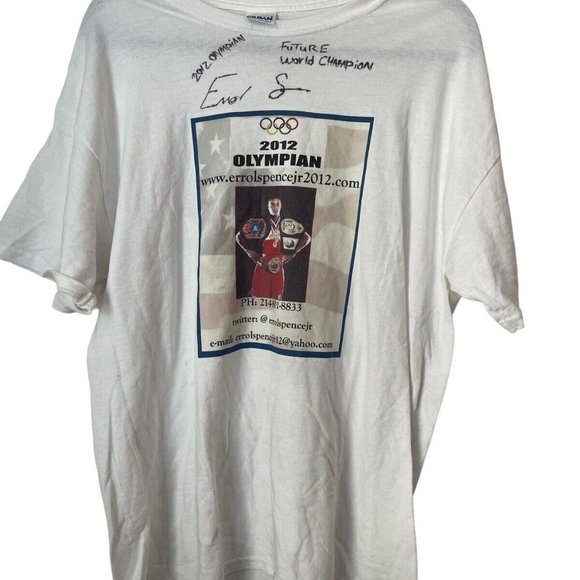 Errol Spence Jr Signed Boxing T ShirtAutograph Champion